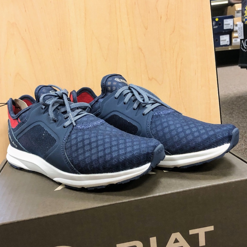 Ariat Women's Fuse Athletic Tennis Shoe Team Navy - Picture 2 of 5